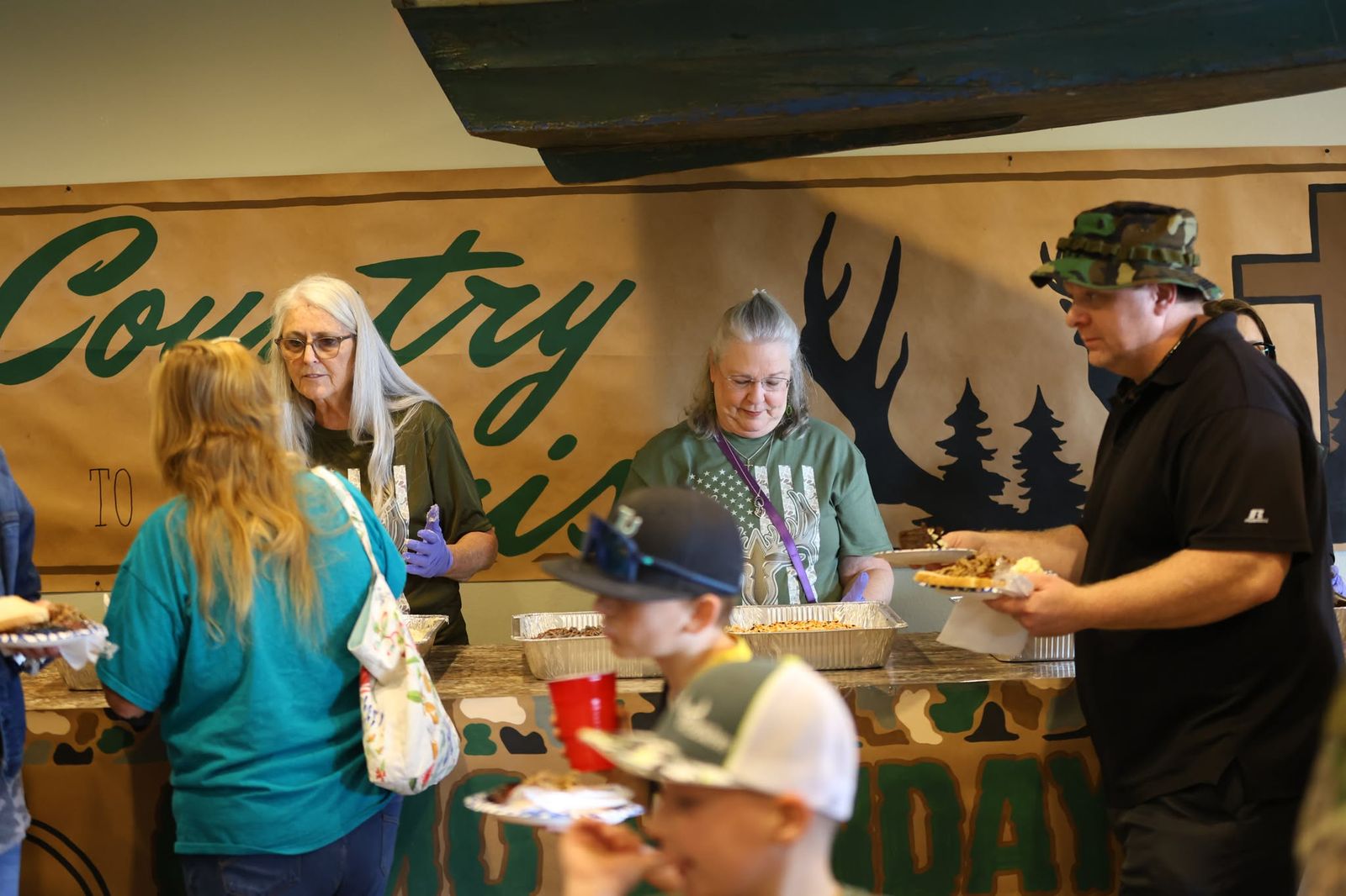 Photograph of Camo Sunday at Church in the Country