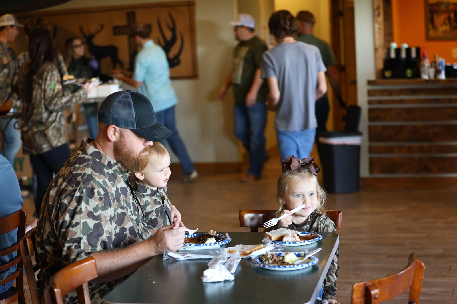 Photograph of Camo Sunday at Church in the Country